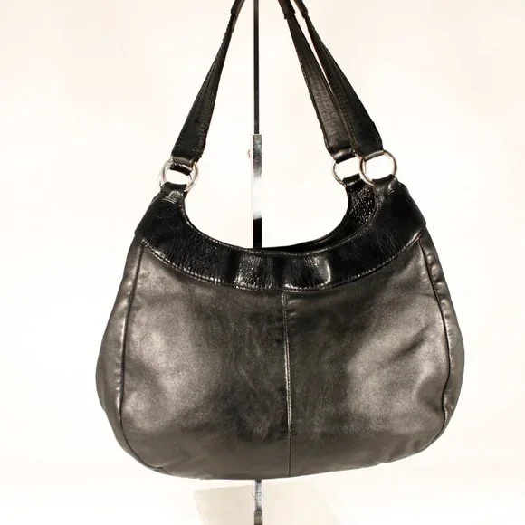 COACH Soho Leather Shoulder Bag Black Silver Hardware E1293-F19453 - Picture 4 of 9